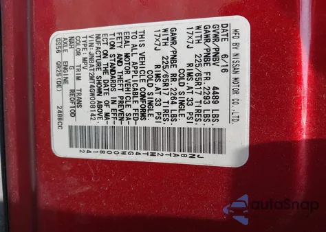 2016 Nissan Rogue S from USA, damaged, VIN JN8AT2MT4GW008142